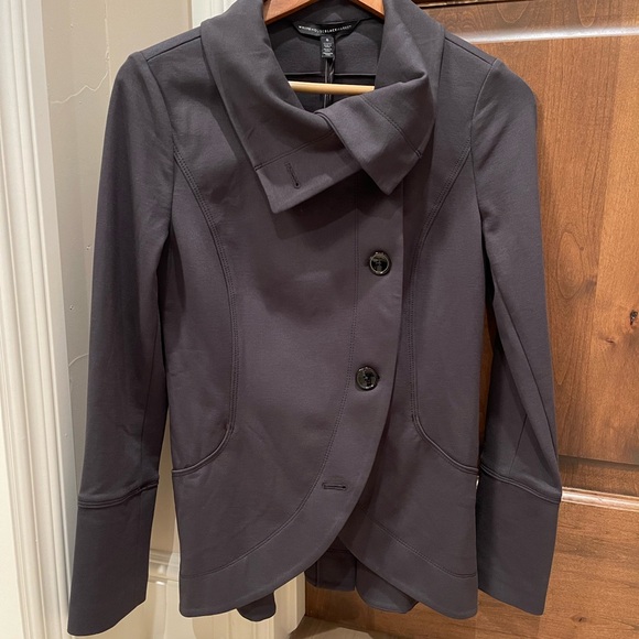 WHBM Charcoal Lounge jacket Size 6 NWT - Picture 2 of 11